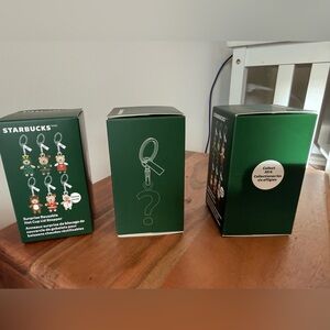 3 - New In Sealed Box! Starbucks Festive Bear Lid Stoppers Surprise